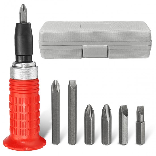 Manual Impact Driver Kit Screwdriver 1/4 Inch Drive Hammer Screw Socket Drive Tool With Bits Manual Impact Driver Kit Screwdriver 1/4 Inch Drive Hammer Screw Socket Drive Tool With Bits