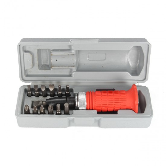 Multi-Purpose Heavy Duty Impact Screwdriver Set Driver Chisel Bits Tools Socket Kit with Case