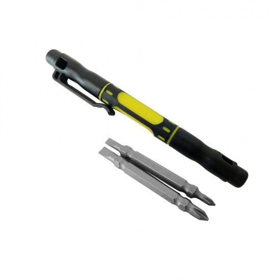Multifunctional 4 in 1 Alloy Slotted Screwdrivers Pen Style Precision Dual Interchangeable Repair Tool Kit Multifunctional 4 in 1 Alloy Slotted Screwdrivers Pen Style Precision Dual Interchangeable Repair Tool Kit