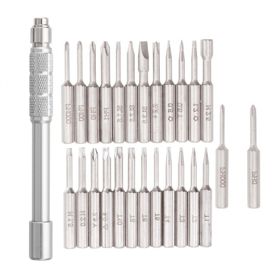 25 in 1 Multi-purpose Precision Screwdriver Set Aluminium S2 Steel Repair Tools 25 in 1 Multi-purpose Precision Screwdriver Set Aluminium S2 Steel Repair Tools
