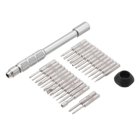 25 in 1 Multi-purpose Precision Screwdriver Set Aluminium S2 Steel Repair Tools 25 in 1 Multi-purpose Precision Screwdriver Set Aluminium S2 Steel Repair Tools