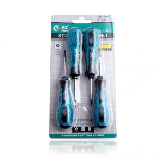 Triangle Magnetic Screwdriver Set Home Repair Tool Kit Hand Tool 1.8/2.0/2.3/3.0mm CR-V TPR Handle Triangle Magnetic Screwdriver Set Home Repair Tool Kit Hand Tool 1.8/2.0/2.3/3.0mm CR-V TPR Handle