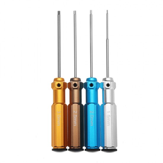 Precision 1.5/2.0/2.5/3mm Hex Screwdriver Tool Kit Assembly Maintenance Tool Model Tool Precision 1.5/2.0/2.5/3mm Hex Screwdriver Tool Kit Assembly Maintenance Tool Model Tool