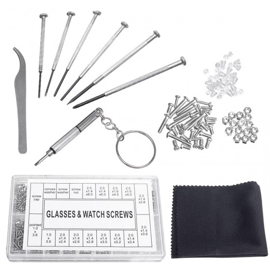 Pro Assortment Screwdriver Repair Tools Kit Tiny Eyeglass Sun Glasses Spectacles Screw Set Pro Assortment Screwdriver Repair Tools Kit Tiny Eyeglass Sun Glasses Spectacles Screw Set
