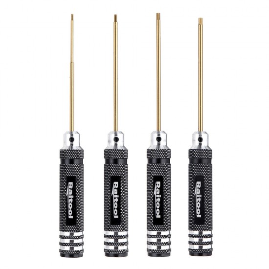 1.5/2.0/2.5/3.0MM Hex Screwdriver 4Pcs Titanium Plating Screwdriver Hexagonal Screw Driver Repair Tool