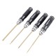 4pcs 1.5/2.0/2.5/3.0mm Hex Screwdriver Bits HSS Titanium Coated Repair Tool Sett HSS Titanium Coated Repair Tool Set