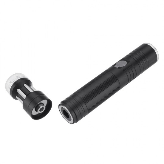 T6 Mini Torch USB Charging Flashlight with Screwdriver Multi-Function Telescopic Zoom Flashlight for Camping Hiking and Emergency Use T6 Mini Torch USB Charging Flashlight with Screwdriver Multi-Function Telescopic Zoom Flashlight for Camping Hiking and Emergency Use