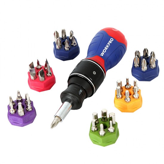 38 in 1 Multifunction Screwdrivers Kit Double Speed Ratchet Screwdriver DIY Repair Tool