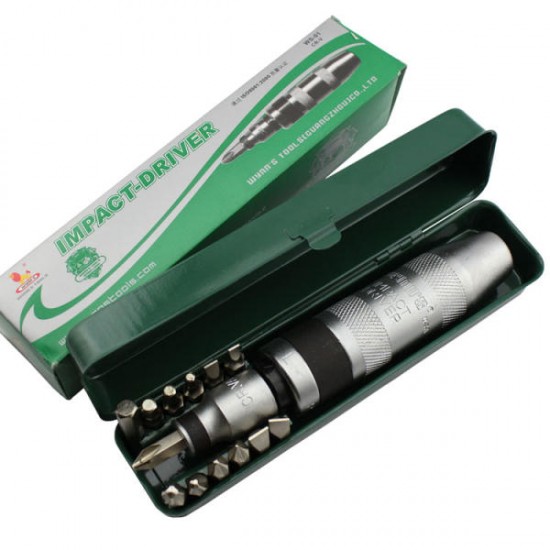 WS01 Chrome Alloy Steel Industrial Impact Screwdriver Hand Impact Screwdriver Set WS01 Chrome Alloy Steel Industrial Impact Screwdriver Hand Impact Screwdriver Set