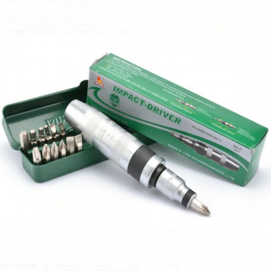 WS01 Chrome Alloy Steel Industrial Impact Screwdriver Hand Impact Screwdriver Set