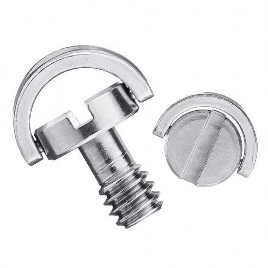 3pcs LS004 1/4 Inch Stainless Steel C-ring Screw for Camera