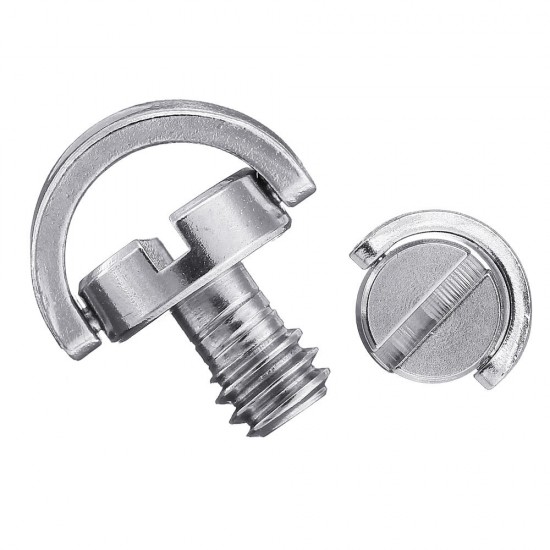 3pcs LS018 1/4 Inch Stainless Steel C-ring Screw for Camera 3pcs LS018 1/4 Inch Stainless Steel C-ring Screw for Camera