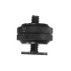 Dual Nuts Metal Tripod Mount Screw to Flash Camera Light Stand Hot Shoe Adapter Dual Nuts Metal Tripod Mount Screw to Flash Camera Light Stand Hot Shoe Adapter