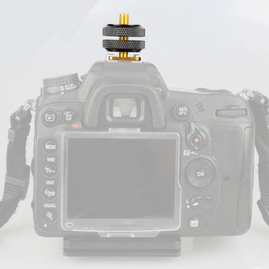 Hot Shoe Adapter Converter Mount 1/4 Inch Standard Screw for DLSR Camera