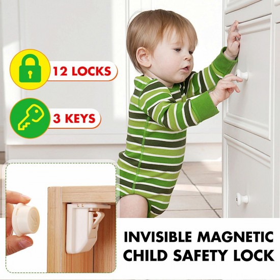 12+3 Magnetic Cabinet Lock Baby Safety Lock