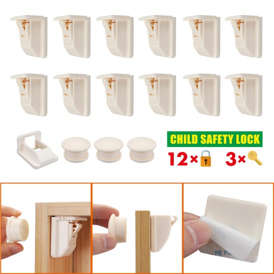 12+3 Magnetic Cabinet Lock Baby Safety Lock