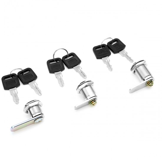 16/20/25mm Universal Cam Lock for Door Cabinet Mailbox Drawer Cupboard with2 Keys 16/20/25mm Universal Cam Lock for Door Cabinet Mailbox Drawer Cupboard with2 Keys