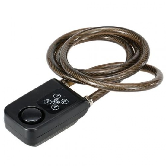 4 Digital Password 120cm Black Wire Rope Smart Lock Anti Theft Alarm Keyless Lock 4 Digital Password 120cm Black Wire Rope Smart Lock Anti Theft Alarm Keyless Lock