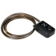 4 Digital Password 120cm Black Wire Rope Smart Lock Anti Theft Alarm Keyless Lock 4 Digital Password 120cm Black Wire Rope Smart Lock Anti Theft Alarm Keyless Lock