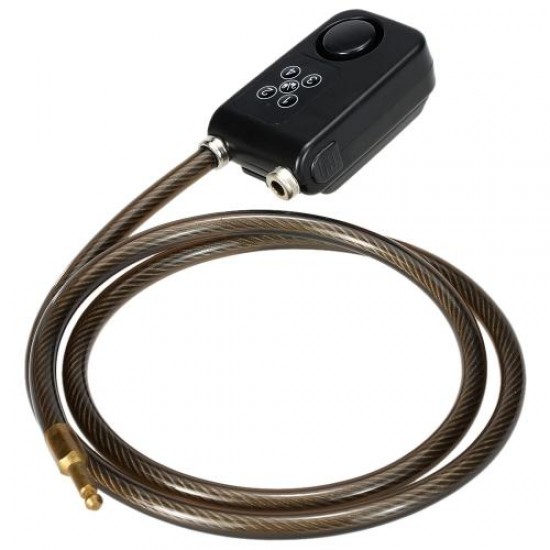 4 Digital Password 120cm Black Wire Rope Smart Lock Anti Theft Alarm Keyless Lock 4 Digital Password 120cm Black Wire Rope Smart Lock Anti Theft Alarm Keyless Lock