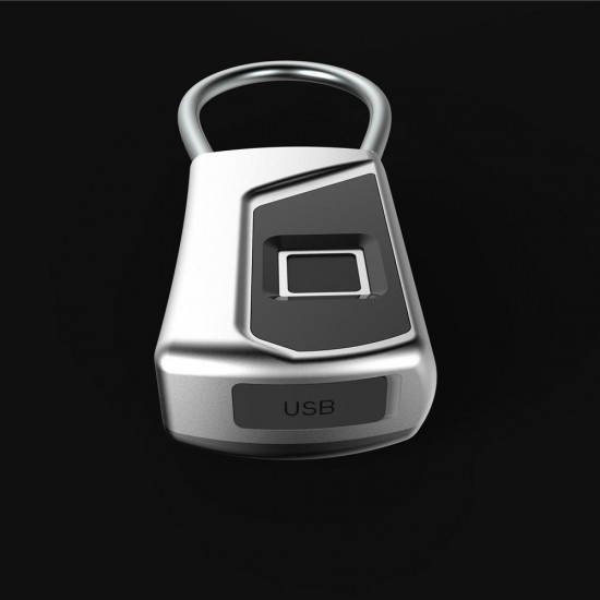 L1 USB Water Resistant Fingerprint Reader Smart Lock Keyless Padlock Anti Theft Safety Door Lock