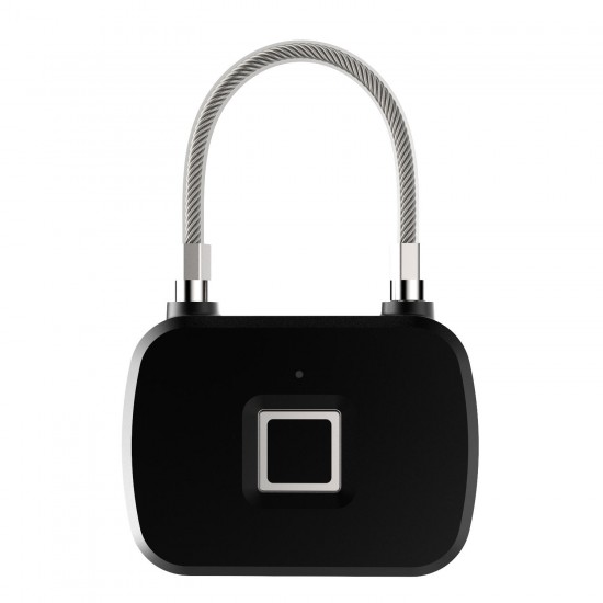 L13 Fingerprint Security Keyless Lock Plastic Three Color Light Wire Rope Lock 3M 10 Sets of Fingerprint lock Induction