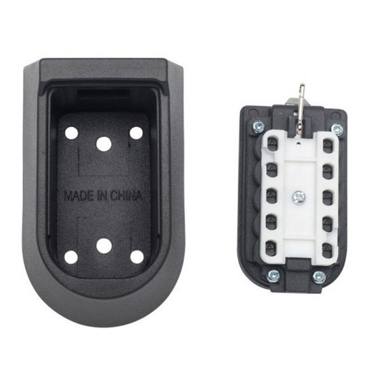 BH001 Wall-mounted Outdoor Key Storage Lock Box 10 Digit Push-Button Combination Password Key Safe Box