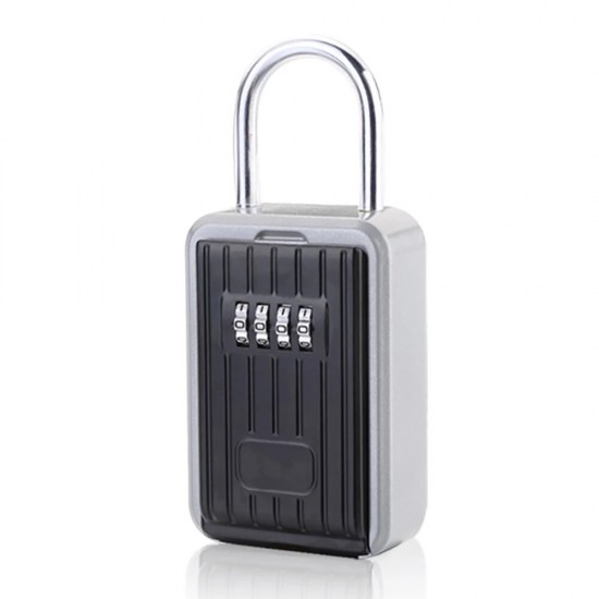 BH007 Waterproof Covered Aluminum Alloy Hanging Metal Box Password Box Keys Storage Box