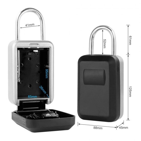 BH007 Waterproof Covered Aluminum Alloy Hanging Metal Box Password Box Keys Storage Box BH007 Waterproof Covered Aluminum Alloy Hanging Metal Box Password Box Keys Storage Box