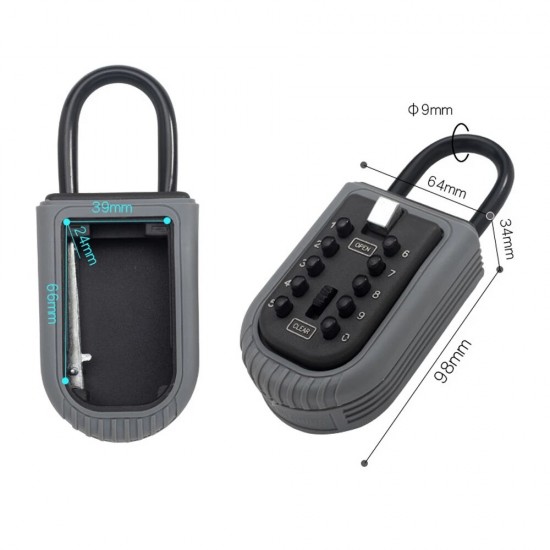 BH009 Aluminum Alloy Hanging Password Key box Household Key Storage Box BH009 Aluminum Alloy Hanging Password Key box Household Key Storage Box