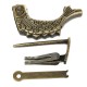 Chinese Antique Old Style Retro Brass Padlock Jewelry Box Fish Pattern Lock with Key Chinese Antique Old Style Retro Brass Padlock Jewelry Box Fish Pattern Lock with Key