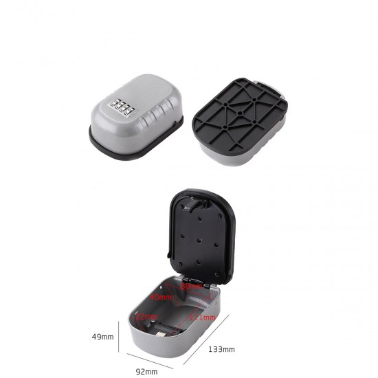 Cross Border Password Key Box Wall Mounted Metal Box Password Box Lock Cross Border Password Key Box Wall Mounted Metal Box Password Box Lock