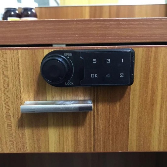 Digital Electronic Password Keypad Number Cabinet Code Door Lock Drawer Locks Confused Password Function