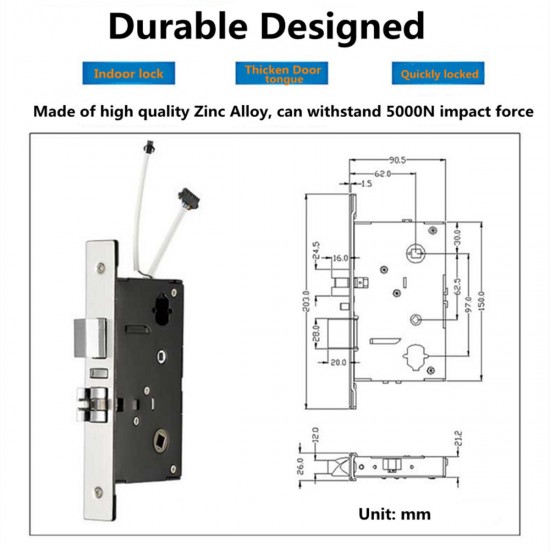 Digital Lock for Hotel Door With Cards KeysAnti-rust And Anti-Corrosion Door Entry Controller