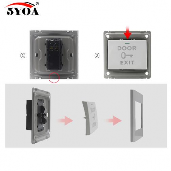 Door Exit Button Release Push Switch For Access Control System