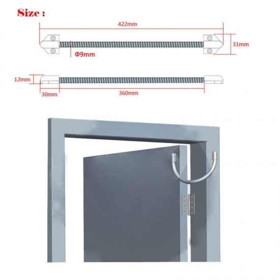 Door Lock Loop Electric Exposed Mounting Protection Sleeve Access Control Cable Line for Control Lock Door Lock Stainless Steel Door Lock Loop Electric Exposed Mounting Protection Sleeve Access Control Cable Line for Control Lock Door Lock Stainless Steel