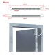Door Loop Electric Stainless steel Exposed Mounting Protection Sleeve Access Control Cable Line for Control Lock Door Lock