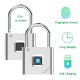 Smart Fingerprint Padlock Dustproof And Waterproof USB Charging 90g Longstandby Fingerprint Unlock