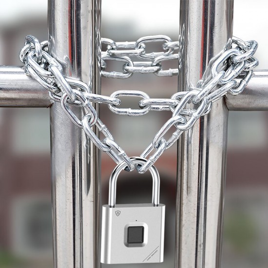 Smart Fingerprint Padlock Dustproof And Waterproof USB Charging 90g Longstandby Fingerprint Unlock Smart Fingerprint Padlock Dustproof And Waterproof USB Charging 90g Longstandby Fingerprint Unlock