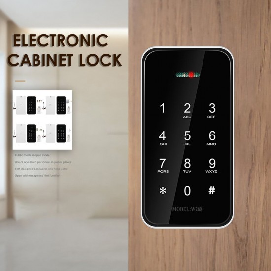 Electronic Cabinet Closet Door Lock Digital Touch Password Home Office Security