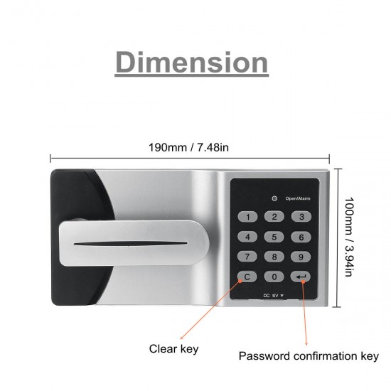 Electronic Cabinet Door Lock Smart Code Password Keypad Number Digital Security Lock Electronic Cabinet Door Lock Smart Code Password Keypad Number Digital Security Lock