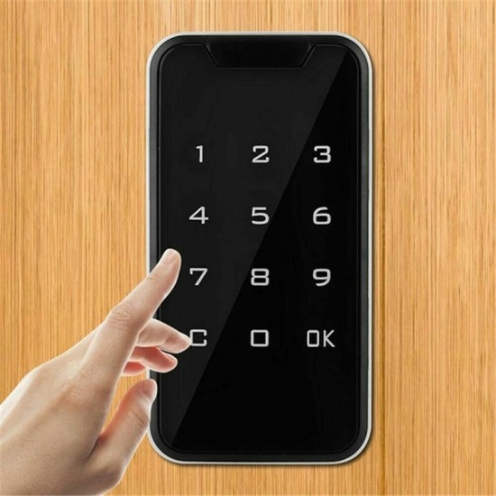 Electronic Digital Smart Password Keyless Door Lock Code Keypad Touch Screen