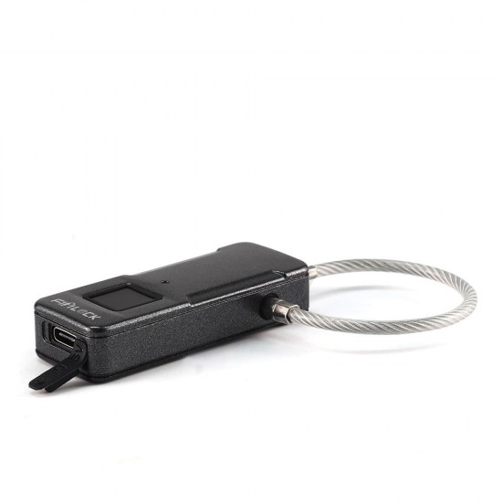 FL-P4 Pearl Black/Silver Ip65 Outdoor Waterproof Plastic Fingerprint Lock Biometric Padlock Portable Outdoor PodLock - Your Finger is Key FL-P4 Pearl Black/Silver Ip65 Outdoor Waterproof Plastic Fingerprint Lock Biometric Padlock Portable Outdoor PodLock - Your Finger is Key