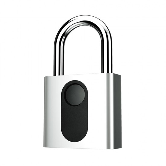 GS40F Smart Fingerprint Padlock USB Rechargeable IP65 Waterproof Anti-Theft Security Padlock Luggage Case Backpack Lock