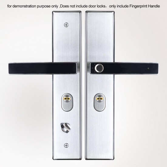 Integrated Smart Fingerprint Handle Lock Door Lock USB Charging Stainless Steel Lock