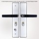 Integrated Smart Fingerprint Handle Lock Door Lock USB Charging Stainless Steel Lock