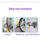 Intelligent bicycle fingerprint lock anti-theft mountain bike lock portable motorcycle electric bicycle steel cable ring chain Lock