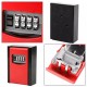 Key Lock Box 4 Digit Combination Wall Mount Key Storage Secret Box Storage Box Password Key Organizer Case Indoor Outdoor