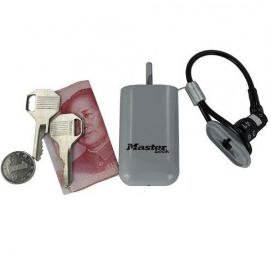Mini Key Safe Box Outdoor Backpack Hanging Metal Hidden Password Lock Zinc alloy Fixed Code Lock Portable Key Storage Box