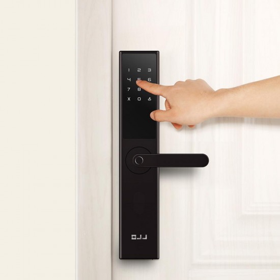 OJJ X1 Smart Door Lock Mortise Lock Intelligent Fingerprint Password Key bluetooth Security Works With Mi Home